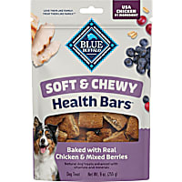 Blue Buffalo Soft & Chewy Health Bars Baked with Real Chicken & Mixed Berries Natural Dog Treats