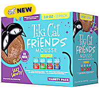 Tiki Cat Friends Mousse Tuna Cat Food Variety Pack