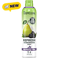 TropiClean Dog Perfume, 3X Long-Lasting Scent Blackberry Pear Scented Dog Deodorizing Spray