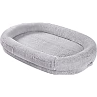 Unipaws Giant Memory Foam Human & Pet Bed, Oval Nest Design with Non-Slip Bottom
