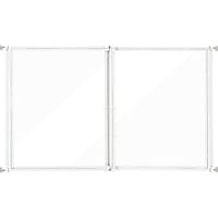 Unipaws 24" H Clear Acrylic Gate, Pressure Mounted Safety Gate