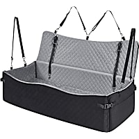 Unipaws Dog Car Seat for Medium/Large Dogs with Safety Belts and Side Pockets