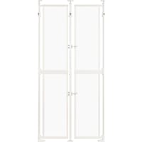 Unipaws 75" H Extra Tall Clear Acrylic Pet Gate with Support Pillars