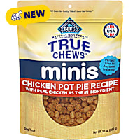 Blue Buffalo True Chews Minis Chicken Pot Pie Recipe, Natural Dog Treats Mineral-Enhanced for Flavor