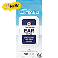 TropiClean OxyMed Cleansing Ear Wipes for Dogs