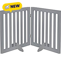 UniPaws 24" H Free Standing Pet Gate with Supporting Feet, 40" W X 24" H