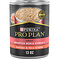 Purina Pro Plan Sensitive Skin and Stomach Salmon and Rice Entree Wet Dog Food Pate