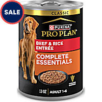 Purina Pro Plan Complete Essentials Beef and Rice Entree Classic Pate Dog Food