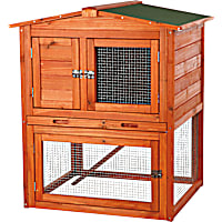 TRIXIE Natura Two Story Animal Hutch with Gabled Roof