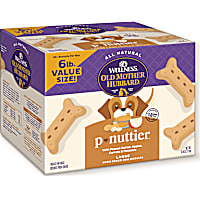 Wellness Old Mother Hubbard Classic P-Nuttier Value Box Natural Large Oven-Baked Biscuits Dog Treats