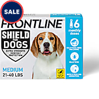 FRONTLINE Shield Flea & Tick Treatment for Dogs 21 - 40 lbs. (Blue)