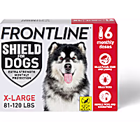 FRONTLINE Shield Flea & Tick Treatment for Dogs 81 - 120 lbs. (Red)