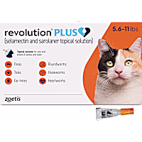 Revolution Plus Topical Solution 5.6-11 lbs. Cat