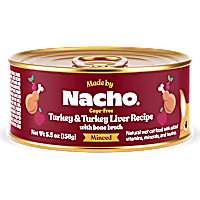 Made by Nacho Cage-Free Minced Turkey & Turkey Liver Recipe with Bone Broth Wet Cat Food
