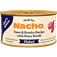 Made by Nacho Chef's Selects High Protein, Grain-Free Flaked Tuna & Bonito All Life Stages Wet Cat Food