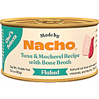 Made by Nacho Chef's Selects High Protein, Grain-Free Flaked Tuna & Mackerel All Life Stages Wet Cat Food