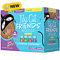 Tiki Cat Friends Mousse Tuna Cat Food Variety Pack