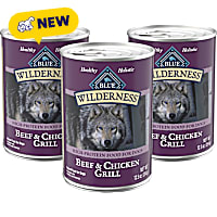 Blue Buffalo Wilderness Beef & Chicken Grill Grain-Free Canned Dog Food