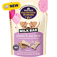 Old Mother Hubbard Wellness Milk Bar P'Nutty B-Day Party with Icing Small Peanut Butter Dog Treats