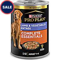 Purina Pro Plan Complete Essentials Lamb and Vegetables Entree in Wet Dog Food Gravy