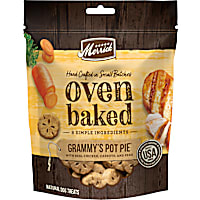 Merrick Oven Baked Grammy's Pot Pie with Real Chicken Natural and Crunchy Bag of Treats for Dogs