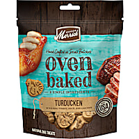 Merrick Turducken Recipe With Real Turkey, Duck, & Chicken Oven Baked Natural & Crunchy Bag of Dog Treats