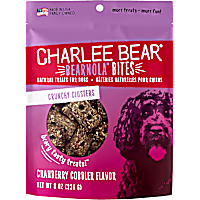 Charlee Bear Bearnola Bites Natural Cranberry Cobbler Crunchy Cluster Treats for Dogs