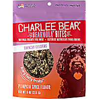 Charlee Bear Bearnola Bites Natural Pumpkin Spice Crunchy Cluster Treats for Dogs