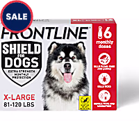 FRONTLINE Shield Flea & Tick Treatment for Dogs 81 - 120 lbs. (Red)