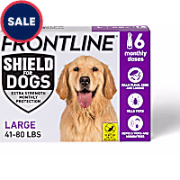 FRONTLINE Shield Flea & Tick Treatment for Dogs 41 - 80 lbs. (Purple)