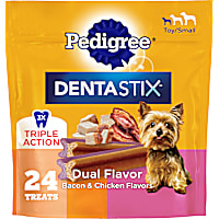 Pedigree Dentastix Bacon & Chicken Flavors Dual Flavor Small Dog Dental Treats