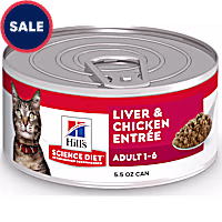 Hill's Science Diet Adult Liver & Chicken Entree Canned Wet Cat Food