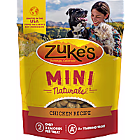Zuke's Mini Naturals Soft and Chewy Chicken Recipe Training Dog Treats