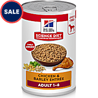 Hill's Science Diet Adult Chicken & Barley Entree Canned Wet Dog Food