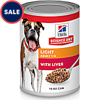 Hill's Science Diet Adult Light Liver Canned Wet Dog Food