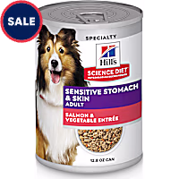 Hill's Science Diet Adult Sensitive Stomach & Sensitive Skin Salmon & Vegetable Entree Canned Wet Dog Food