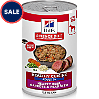 Hill's Science Diet Hearty Beef, Carrots & Peas Stew Senior 7+ Healthy Cuisine Canned Dog Food