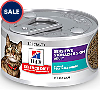 Hill's Science Diet Sensitive Stomach & Skin Tuna & Vegetable Entree Canned Wet Cat Food