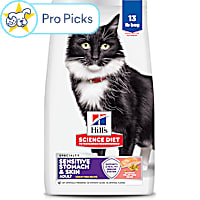 Hill's Science Diet Adult Sensitive Stomach & Skin Grain Free Salmon & Yellow Pea Recipe Dry Cat Food