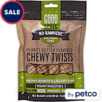 Good Lovin' Peanut Butter-Flavored Chewy Twists No-Rawhide Dog Chews
