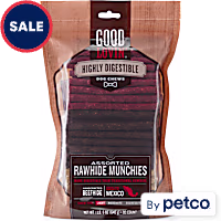 Good Lovin' Highly Digestible Assorted Rawhide Munchies Dog Treats