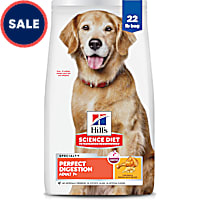 Hill's Science Diet Adult 7+ Perfect Digestion Chicken, Whole Oats & Brown Rice Recipe Dry Dog Food