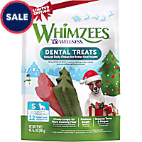 Whimzees Small Holiday Natural Grain Free Dog Dental Chews