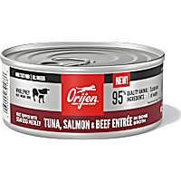ORIJEN in Bone Broth Tuna Salmon & Beef Entree Premium Pate Wet Cat Food
