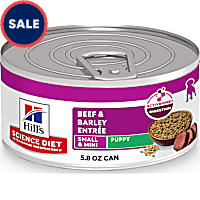 Hill's Science Diet Beef & Barley Entree Puppy Small and Mini Canned Dog Food