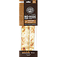 Earth Animal No-Hide Strips Venison Recipe Thin Natural Rawhide Alternative Dog Chew Treat