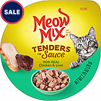 Meow Mix Tender Favorites With Real Chicken & Liver in Sauce Cat Food