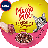 Meow Mix Tender Favorites With Chicken and Beef in Sauce Wet Cat Food