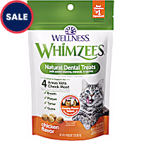 Whimzees Wellness Natural Chicken Flavor Cat Dental Treats