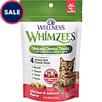 Whimzees Wellness Natural Chicken & Salmon Flavor Cat Dental Treats